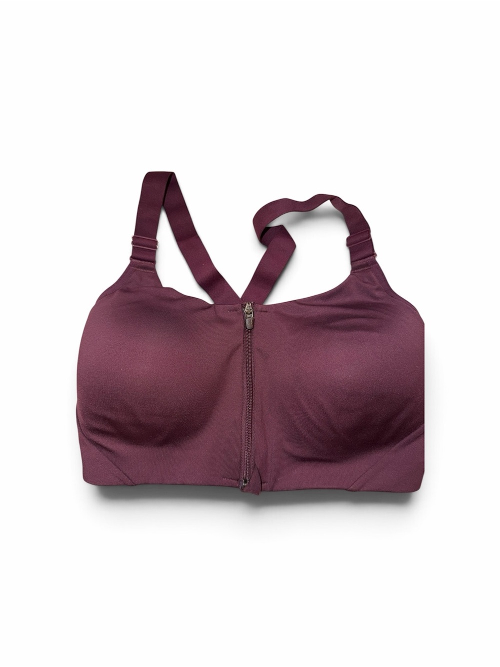 all in motion Plum Front-Zip High Support Sports Bra